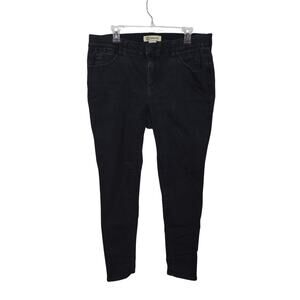 DEMOCRACY AB TECHNOLOGY BLACK JEANS WOMEN SZ 14W COMFORT WAISTBAND STRETCH